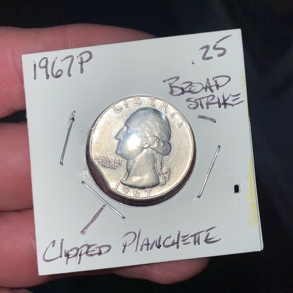 1967 P George Washington Quarter with multiple errors. The clipped planchette! - Picture 2 of 4